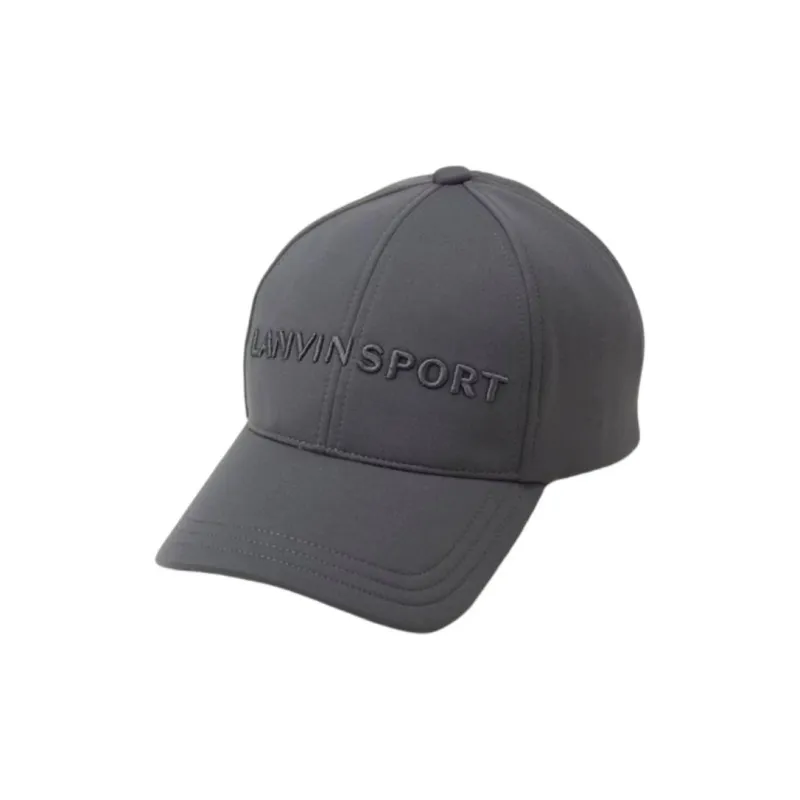 Lanvin Polyester, Cotton, Polyurethane, Nylon, Wool Baseball Caps Unisex Gray-0