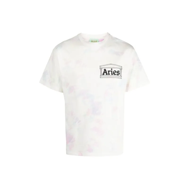 Aries Tie Dyed Crewneck T Shirt-0