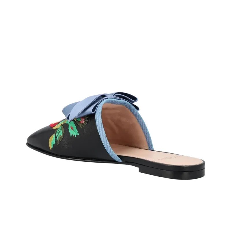Valentino Closed Toe Slippers Women's Black-3