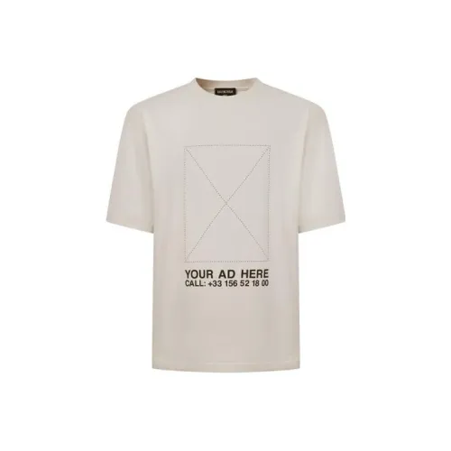 Balenciaga T Shirts Men Beige