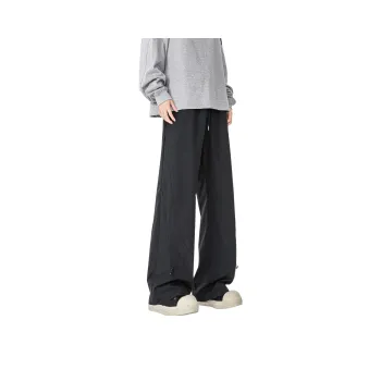 MARK WAFFLE Knitted Sports Pants Unisex Black