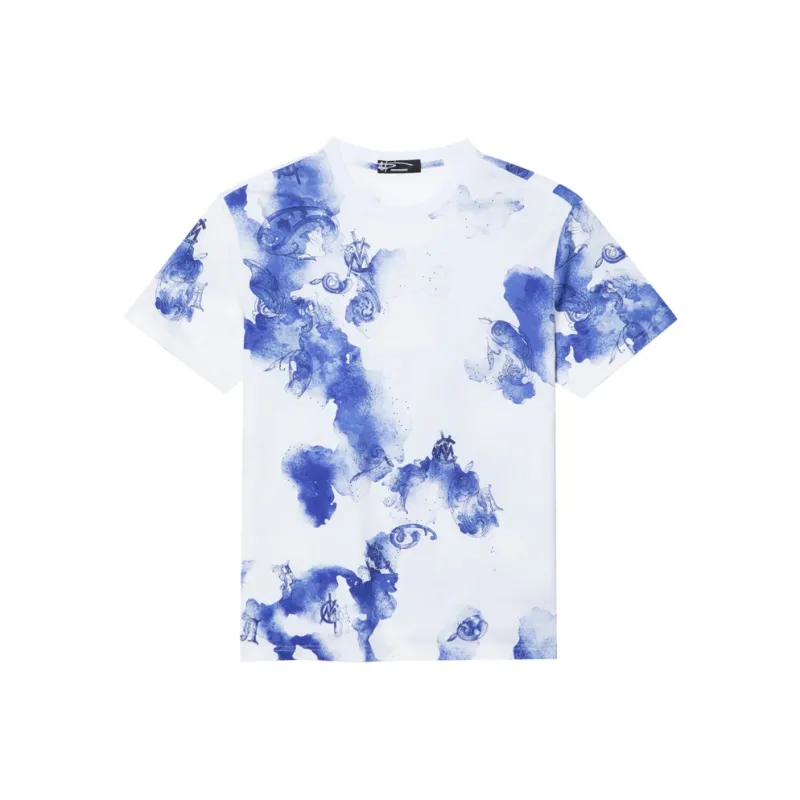 ANDREW MACKENZIE T Shirts Men White Blue-0