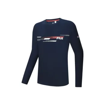 FILA Set in Sleeve T Shirt Unisex Legend Blue