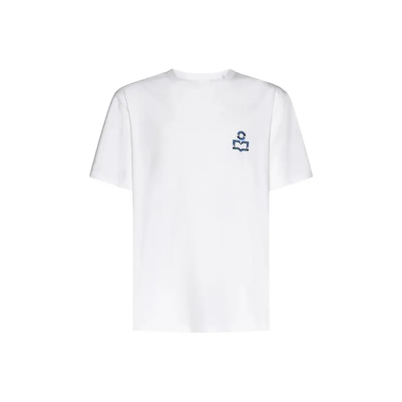 ISABEL MARANT Hugo Embroidered logo T shirt-0