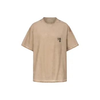 LIFEGOESON T-Shirts Men Yellow Mud