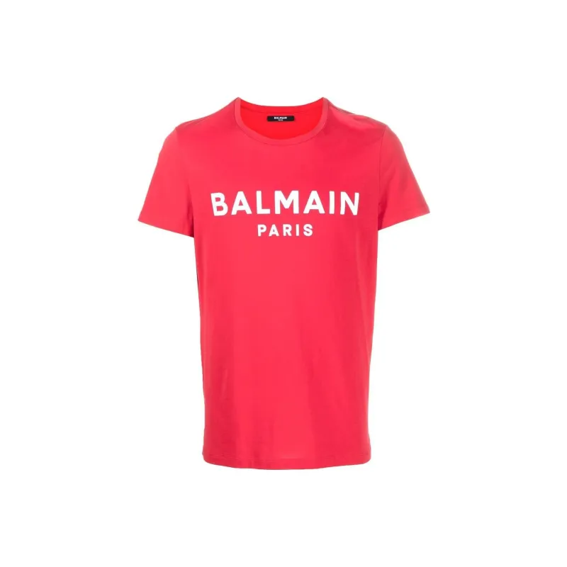 BALMAIN T-Shirts Men Red-0