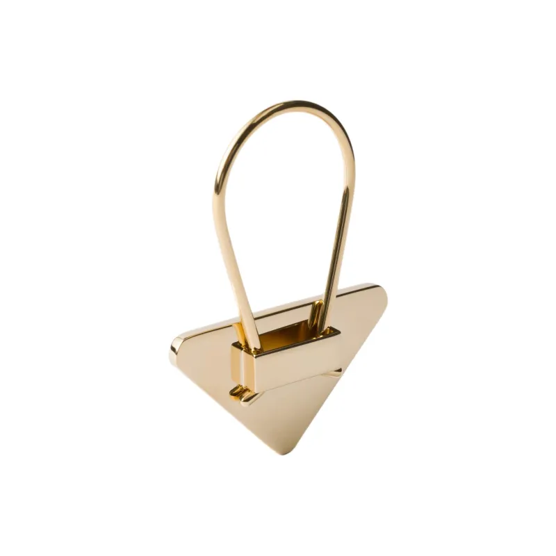 PRADA Triangle logo Keyring-1