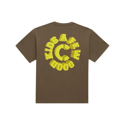 CLOTTEE X AFGK 협업 시리즈 SS23 브라운 남녀공용 티셔츠