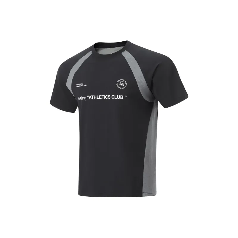 LiNing T Shirt Men's Black/Shadow Gray-0