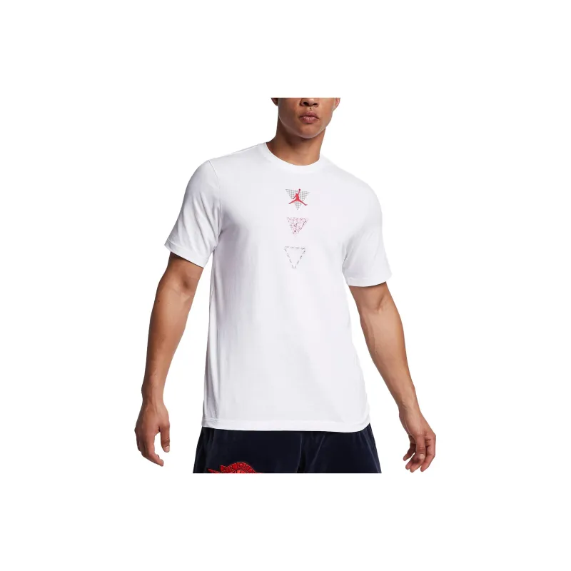 JORDAN T Shirts Men White-0