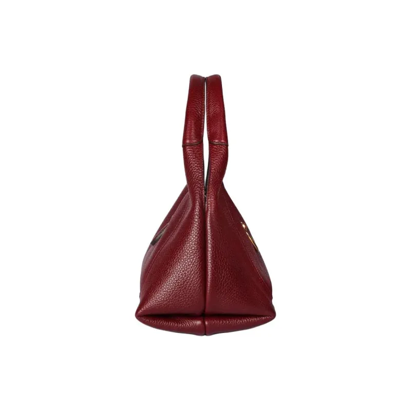 GUCCI Leather Handbag Trumpets Women's Ancora Red-2