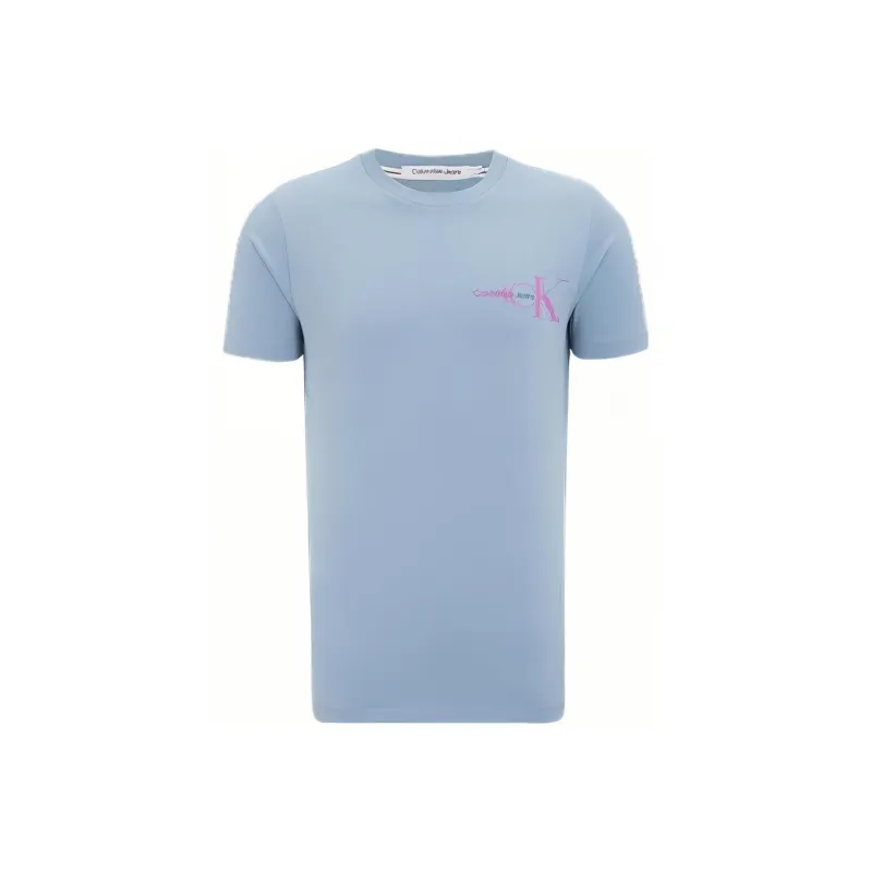Calvin Klein T Shirts Men Light Blue-0