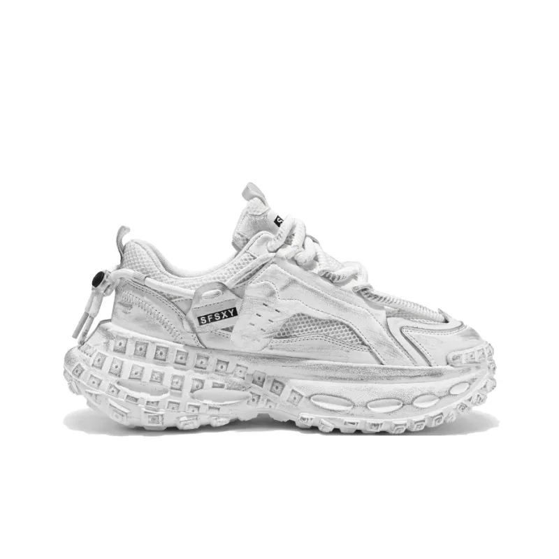 HACKBUTEER Low Top Chunky Sneakers Men's-14