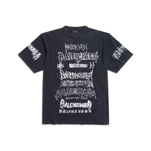 Balenciaga Logo Printed Crewneck T Shirt