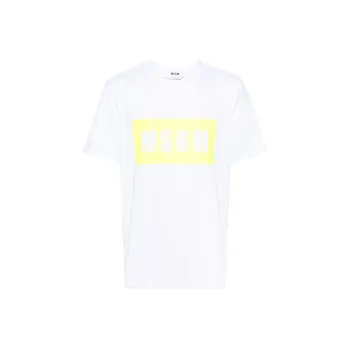 MSGM Logo print Cotton T shirt