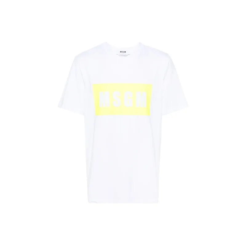 MSGM Logo-print Cotton T-shirt-0