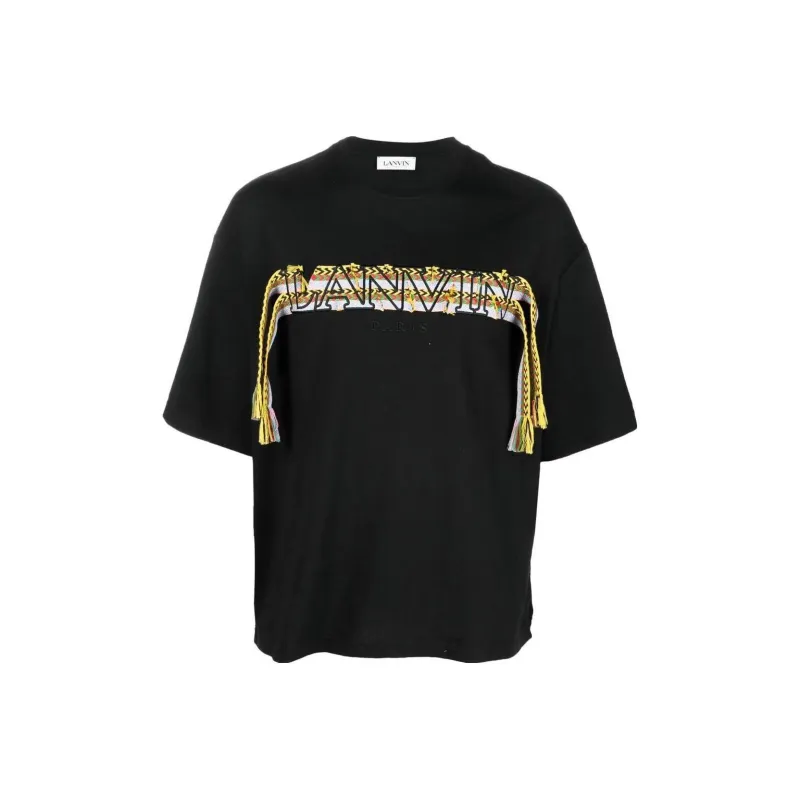 Lanvin Crazy Curb Lace Logo T-shirt-0