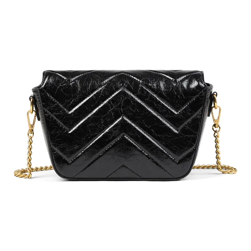 MILLIE'S Synthetic Leather Shoulder Bag, Crossbody Bag Regular Women's Black-3