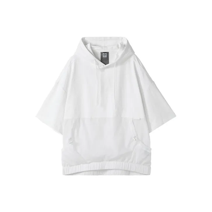 NORVINCY Breathable Solid Color 100% Cotton Elbow Length Sleeved T Shirt Unisex-4