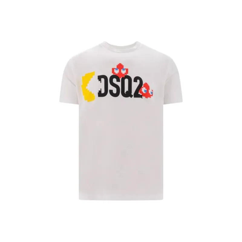 DSQUARED 2 Graphic Logo Printed Crewneck T Shirt-0