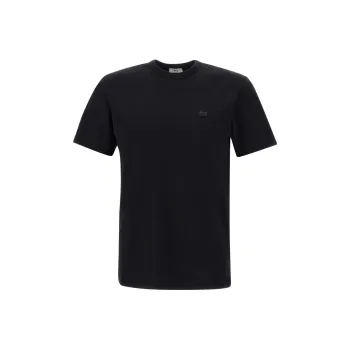WOOLRICH Logo-embroidered Short-sleeve Cotton T-shirt