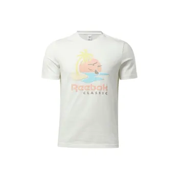 Reebok Cl Sr Graphic Tee T-Shirt Unisex White