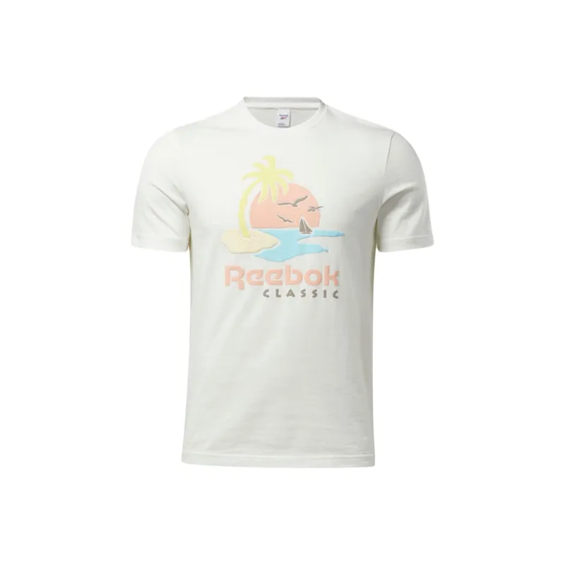 Reebok Cl Sr Graphic Tee T-Shirt Unisex White-0