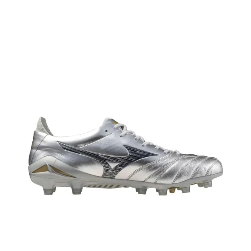 Mizuno Morelia Neo 4 Anti Slip Wear Resistant Soccer Shoes Unisex Silver-1
