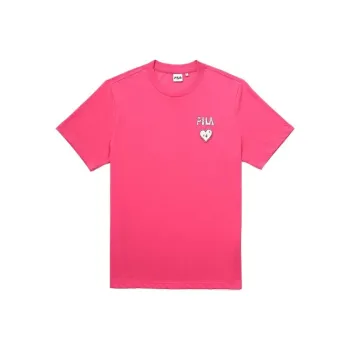 FILA T-Shirts Unisex Pink