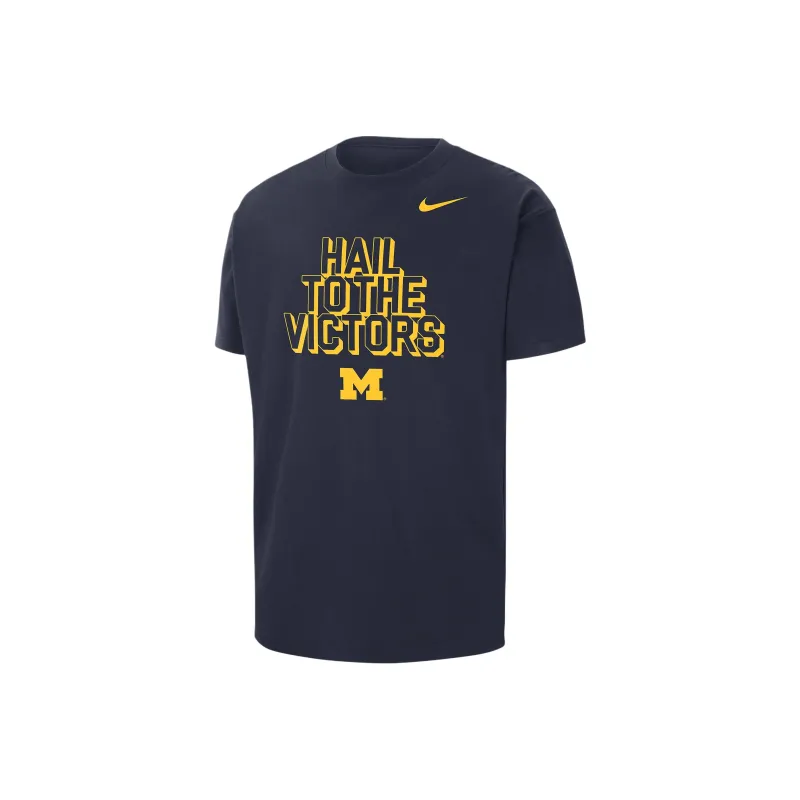 Nike Michigan Men's Nike College Max90 Crew-Neck T-Shirt-0