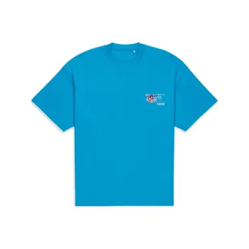 LiNing Short Sleeved T Shirts Unisex Glossy Finish Blue