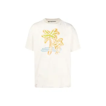 PALM ANGELS T Shirts Men Ecru