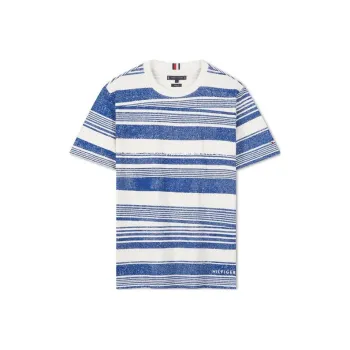 Tommy Hilfiger T Shirts Men 0A4 Blue & White Multicolor