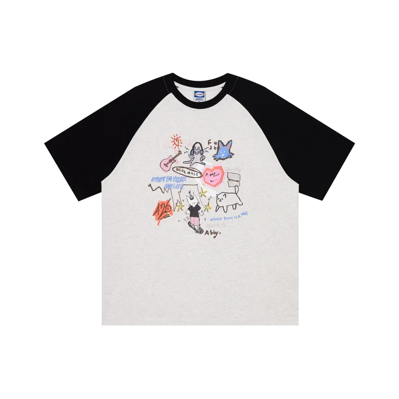 F426 Raglan Sleeve T Shirt Unisex-5
