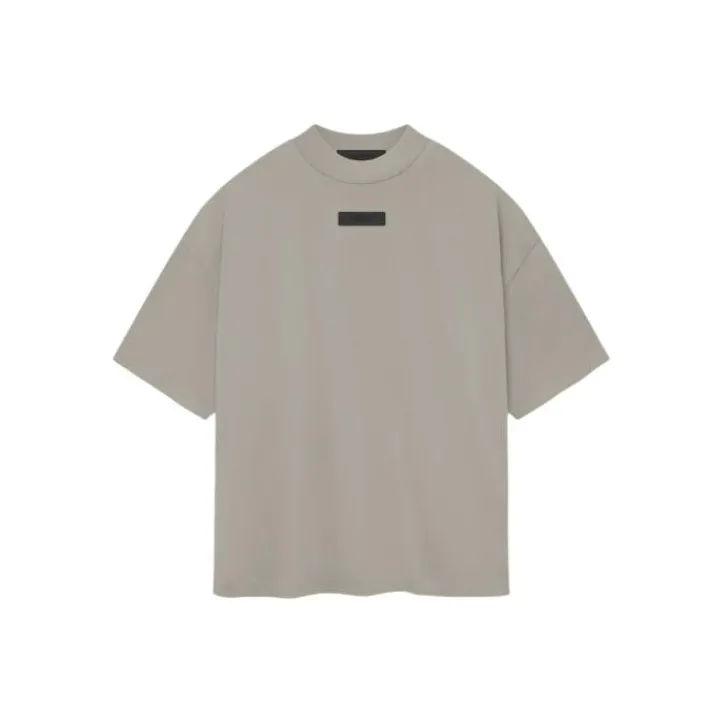 Fear Of God Essentials Tab Crewneck Tee 'SEAL'-0