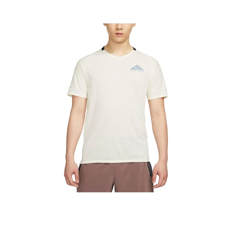 Nike Dri Fit Trail Solar Chase T Shirt Men's Coconut Milk-0