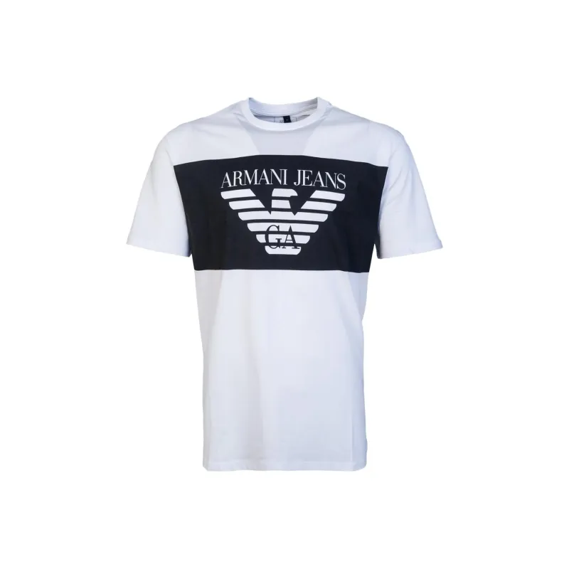 ARMANI JEANS T Shirts Men White-0