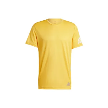 Adidas T Shirts Men Sunlight Yellow