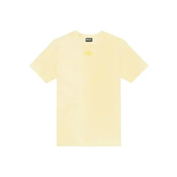 DIESEL OVAL D Series T Shirts Men Yellow