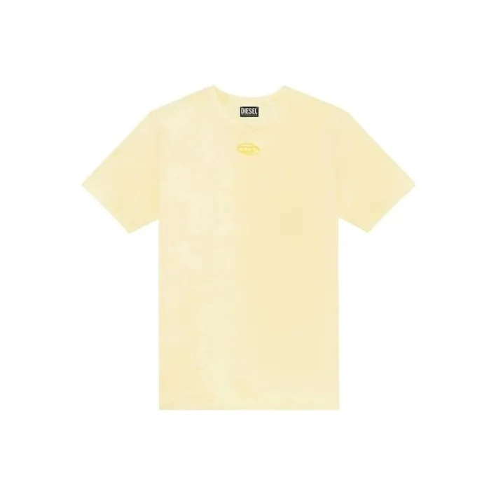 DIESEL OVAL D Series T Shirts Men Yellow-0