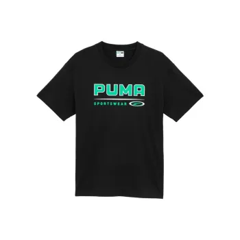 PUMA Set in Sleeve T Shirt Unisex Black