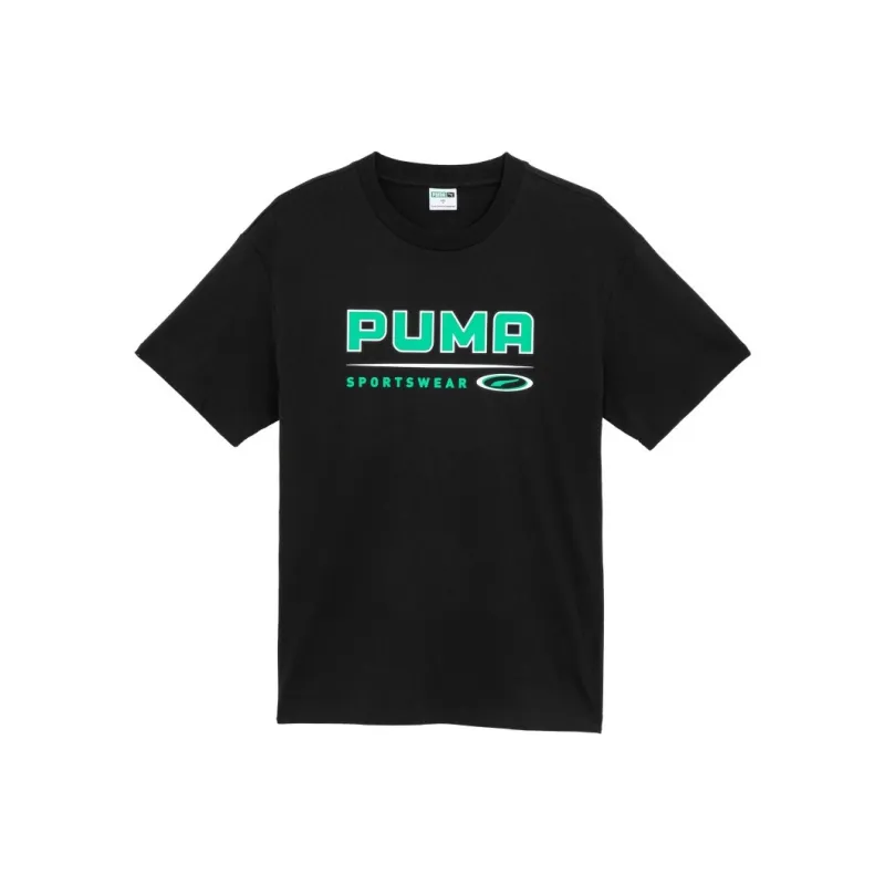 PUMA Set-in Sleeve T-Shirt Unisex Black-0
