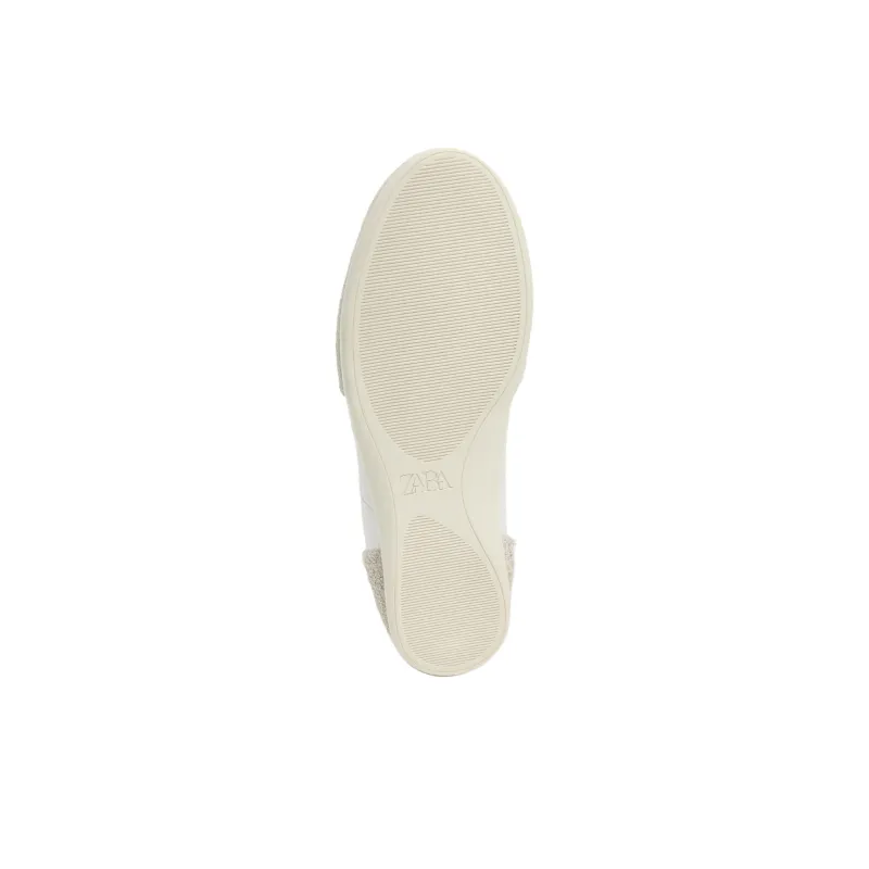 ZARA Low Top Casual Shoes Women's Beige-4