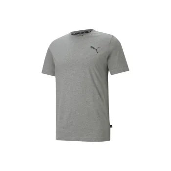 PUMA ESS SMALL LOGO TEE MEDIUM GREY HEATHER-M T-Shirt Men's Gray
