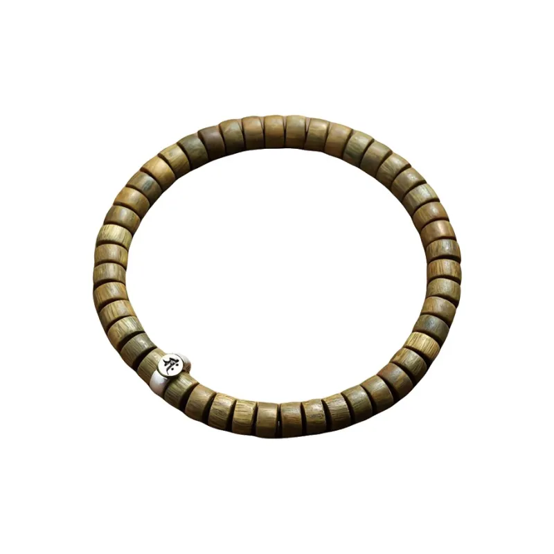 Yi Mingju Green Sandalwood Bracelets Unisex-4