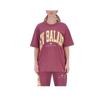 New Balance T-Shirts Unisex Burgundy