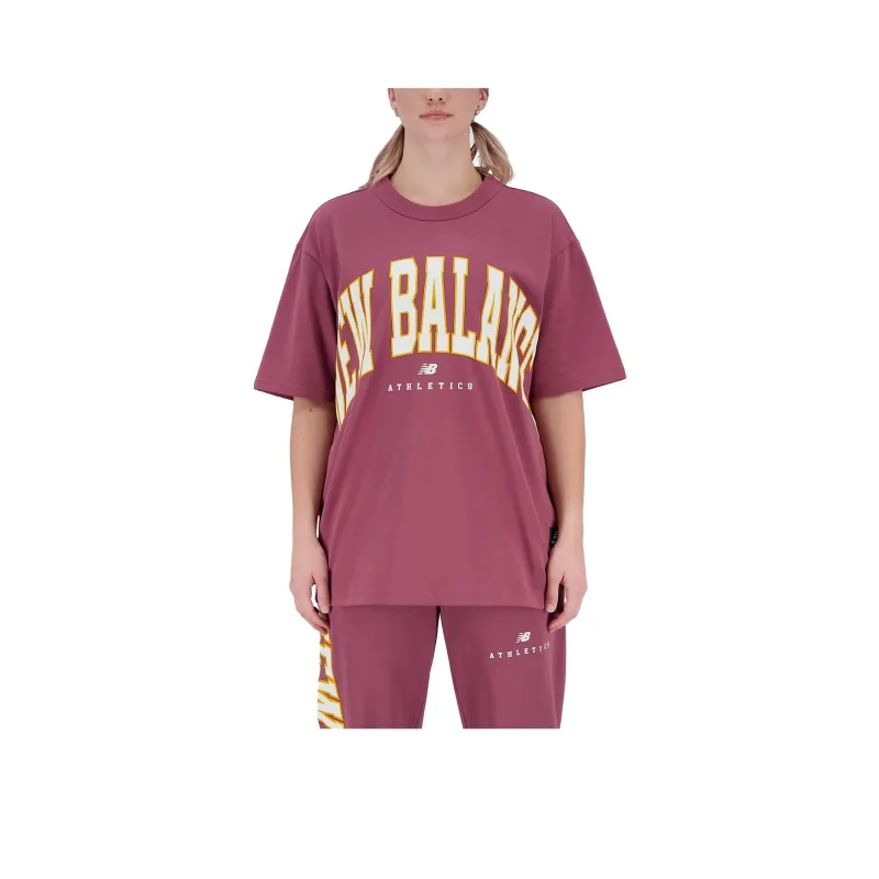 New Balance T-Shirts Unisex Burgundy-0