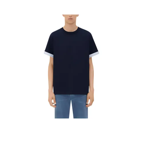 Bottega Veneta Double Layer Striped Crewneck T Shirt