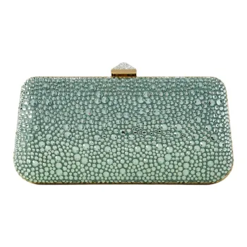 Valentino CARRY SECRETS Crystal Clutch Women's Turquoise
