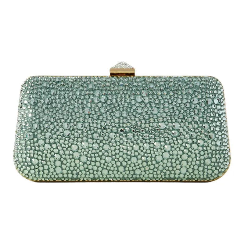 Valentino CARRY SECRETS Crystal Clutch Women's Turquoise-0